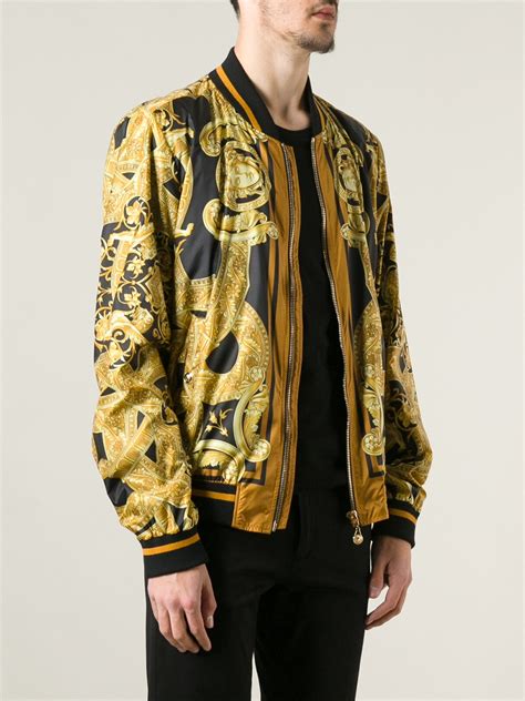 versace bomber jacket men